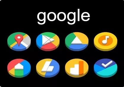 Gameplay screenshot from circledock 3d icon pack for Android
