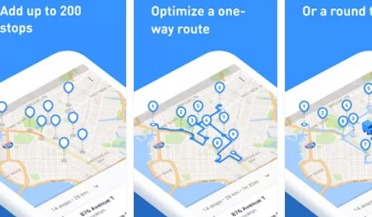 Gameplay screenshot from circuit delivery route planner for Android