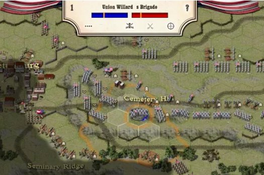 Gameplay screenshot from civil war gettysburg for Android