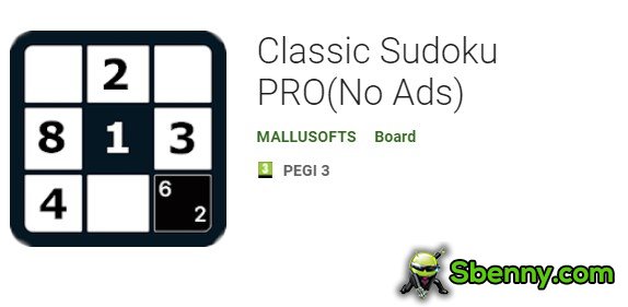 classic sudoku pro
