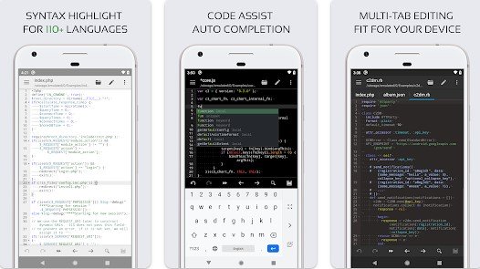 Gameplay screenshot from code editor compiler and ide for Android