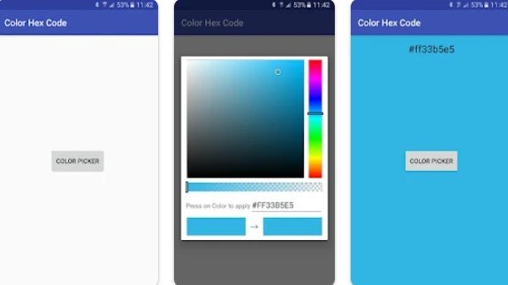 Gameplay screenshot from color hex code for Android