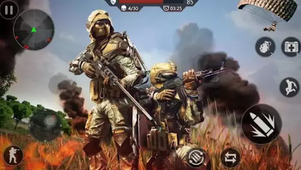 Gameplay screenshot from commando strike anti terrorist sniper 2020 for Android