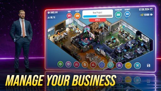Gameplay screenshot from console tycoon for Android