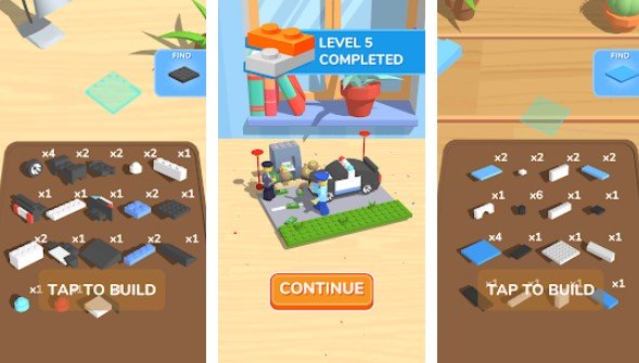 Gameplay screenshot from construction set satisfying constructor game for Android