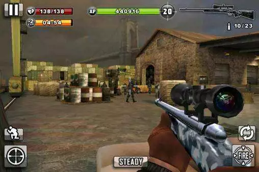 Gameplay screenshot of CONTRACT KILLER: SNIPER MOD APK on Android