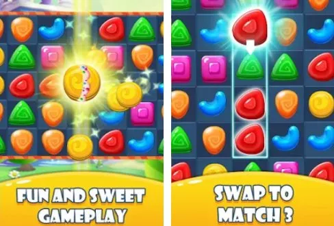 Gameplay screenshot from cookie jelly match for Android
