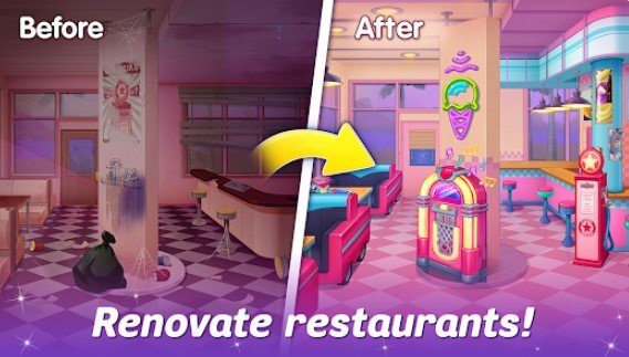 Gameplay screenshot from cooking live restaurant game for Android