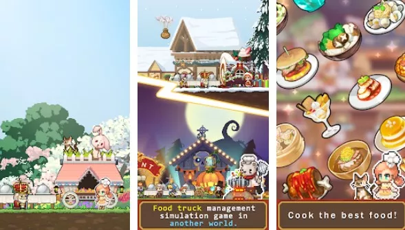 Gameplay screenshot from cooking quest vip food wagon adventure for Android