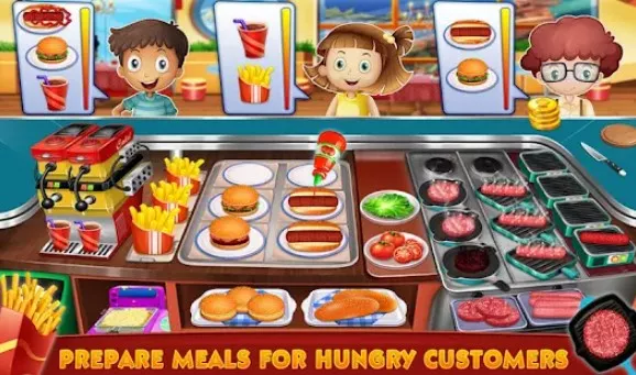 Gameplay screenshot from cooking rush restaurant for Android