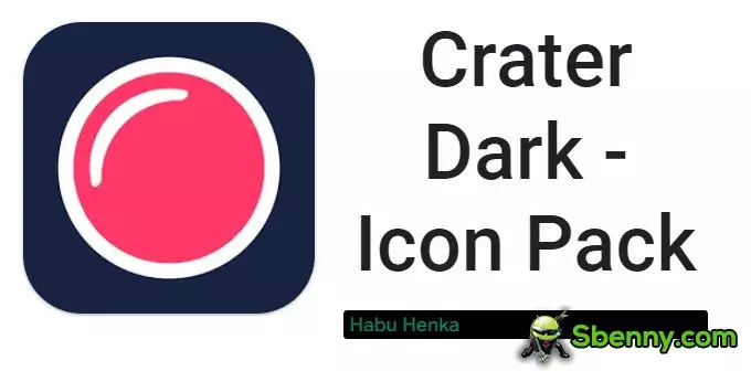 Crater Dark - Icon Pack