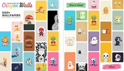 Gameplay screenshot from crayon wallpapers for Android
