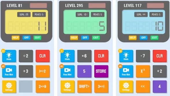 Gameplay screenshot from crazy calculator calculator game for Android