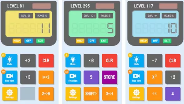 Gameplay screenshot from crazy calculator calculator game for Android