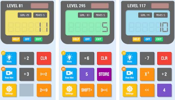 Gameplay screenshot from crazy calculator calculator game for Android