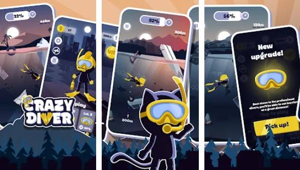 Gameplay screenshot from crazy diver for Android
