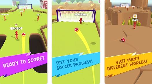 Gameplay screenshot from crazy fick fun football game for Android