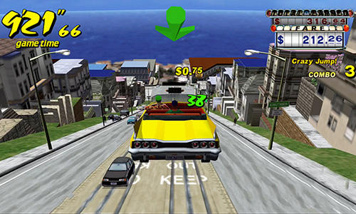 Gameplay screenshot from crazy taxi classic for Android