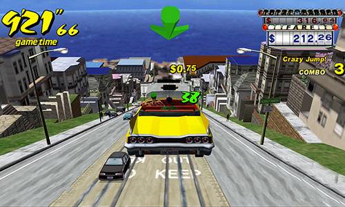 Gameplay screenshot from crazy taxi classic for Android