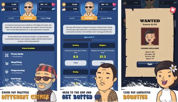 Gameplay screenshot from crime city crime life simulator for Android