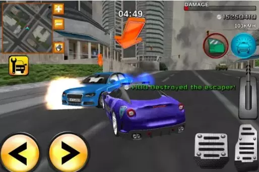 Gameplay screenshot from crime city real police driver for Android