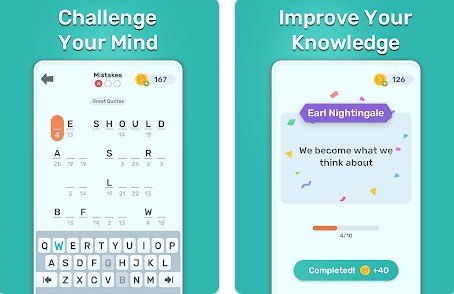 Gameplay screenshot from cryptogram master for Android