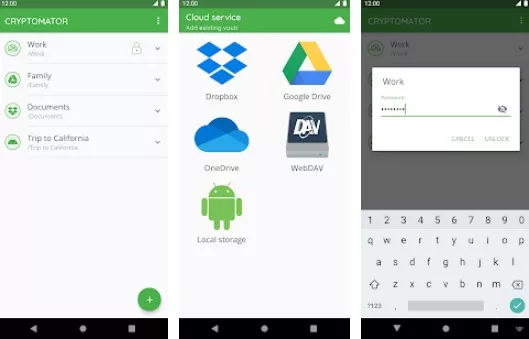 Gameplay screenshot from cryptomator for Android