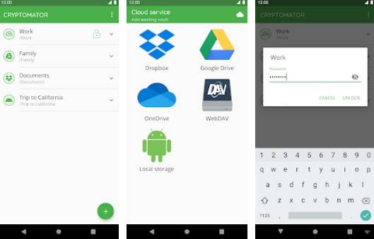 Gameplay screenshot from cryptomator for Android