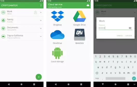 Gameplay screenshot from cryptomator for Android