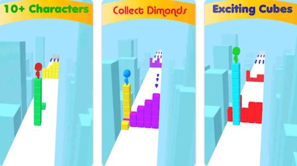 Gameplay screenshot from cube runner 3d for Android