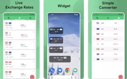 Gameplay screenshot from currency converter ratex for Android