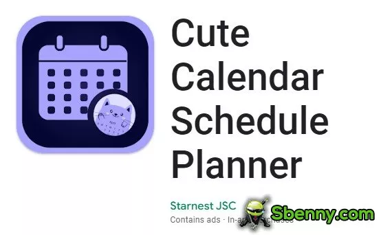 cute calendar schedule planner