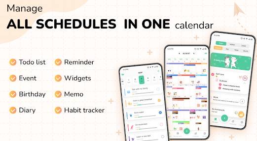 Gameplay screenshot from cute calendar schedule planner for Android