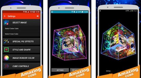 Gameplay screenshot from amazing cube lwp pro for Android