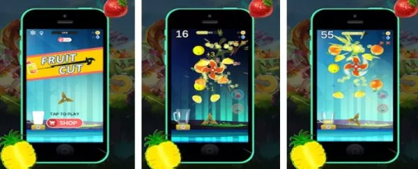 Gameplay screenshot from fruit cut for Android