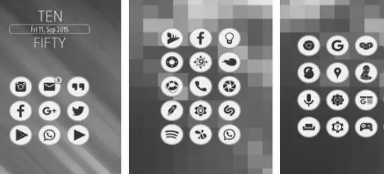 Gameplay screenshot from faddy icon pack for Android