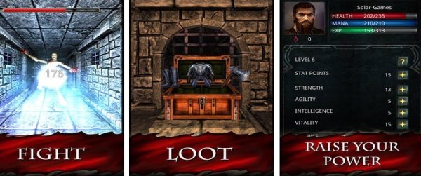 Gameplay screenshot from dungeon explorer ii for Android