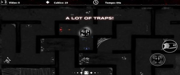 Gameplay screenshot from darkness maze cube hardcore puzzle labyrinth for Android