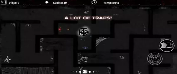 Gameplay screenshot from darkness maze cube hardcore puzzle labyrinth for Android
