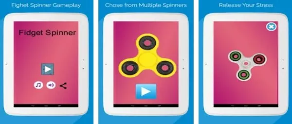 Gameplay screenshot from fidget spinner ultimate pro for Android