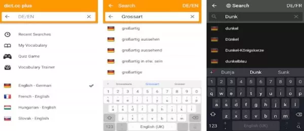 Gameplay screenshot from dict ccplus dictionary for Android