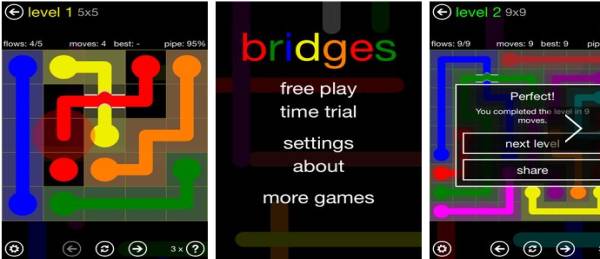 Flow Free Bridges