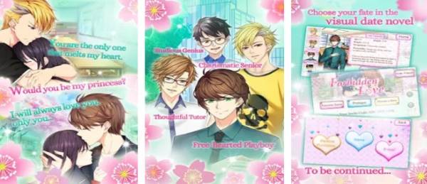 Gameplay screenshot from forbidden love campus crush for Android