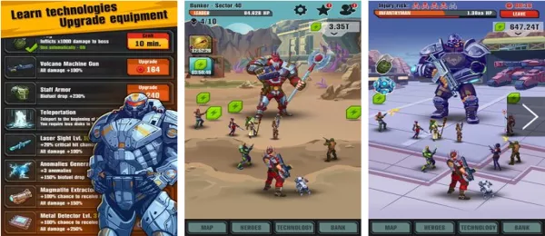 Gameplay screenshot from evolution heroes of utopia for Android