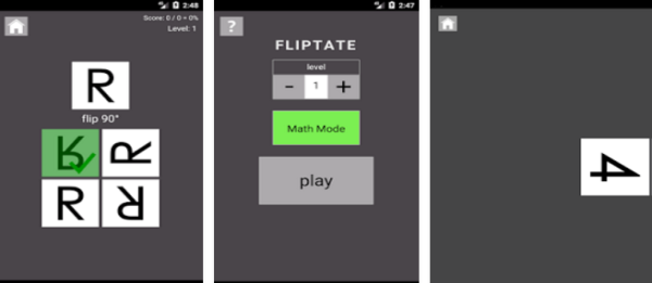 Gameplay screenshot from fliptate genius for Android