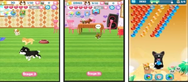 Gameplay screenshot from dog bubble for Android