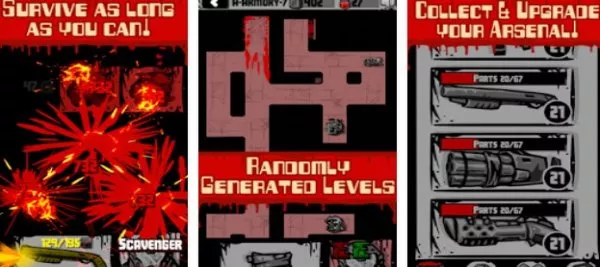 Gameplay screenshot from doom warriors tap crawler for Android