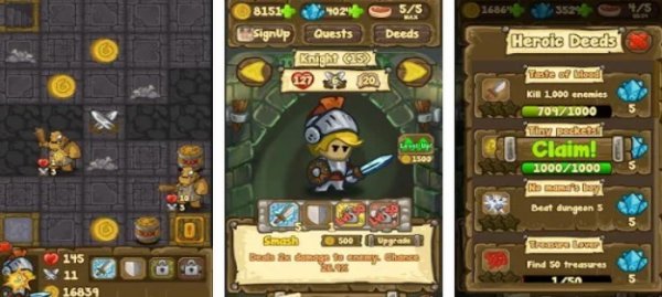 Gameplay screenshot from dungeon loot dungeon crawler for Android