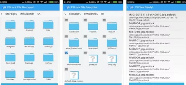 Gameplay screenshot from esLock file recovery for Android