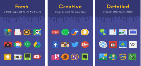 Gameplay screenshot from fresh icons for Android